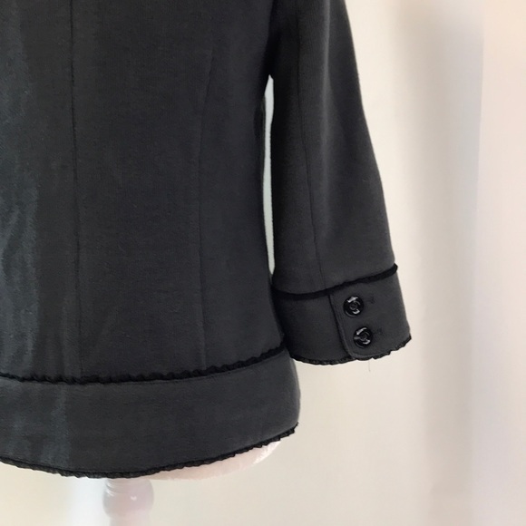 XXI Forever 21 Dark Grey Peacoat Style Jacket Med - Picture 3 of 10